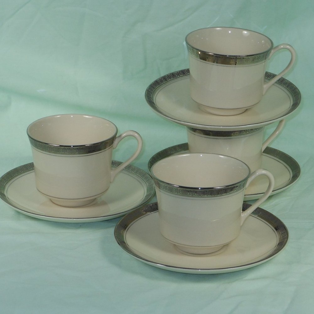 4 sets of Woodmere Studio China tea cups and saucers